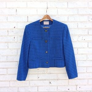 Vintage Pendleton Tweed Wool Crop Blazer